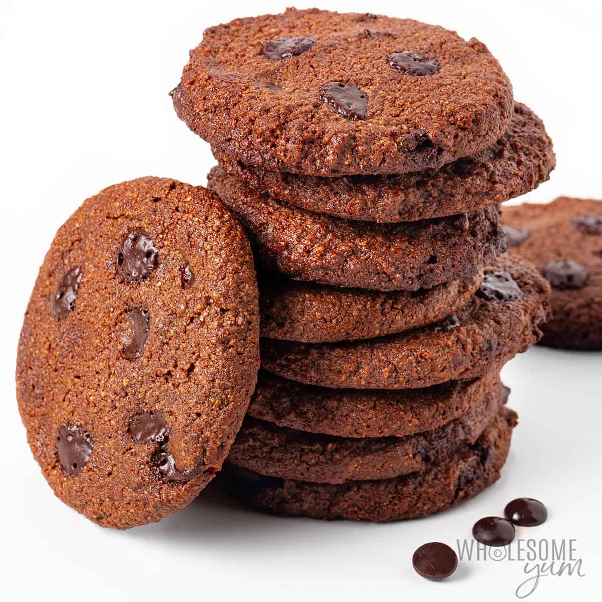 Freezer-Friendly & Customizable: Healthy Double Chocolate Almond Cookies